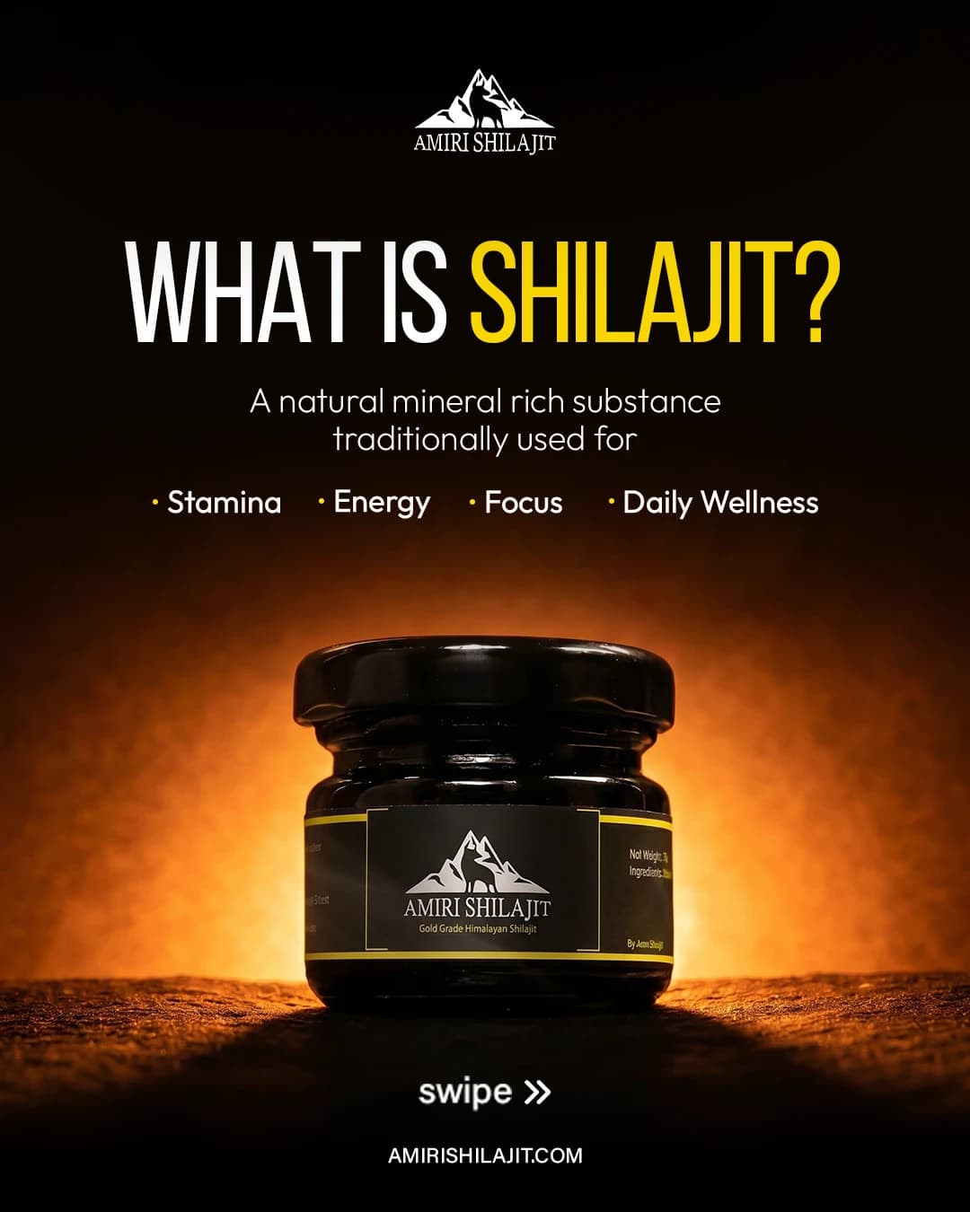 Amiri Shilajit social media post: What Is Shilajit?