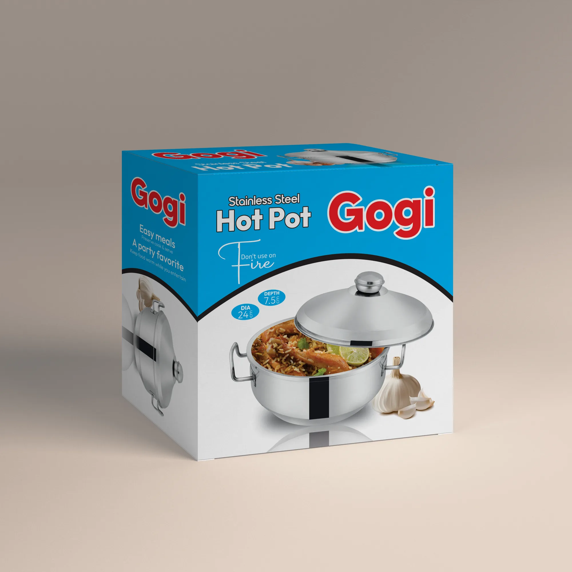 Kitchenware Packaging Design, Gogi Stainless Steel | Kitchenware | Awais Khadim