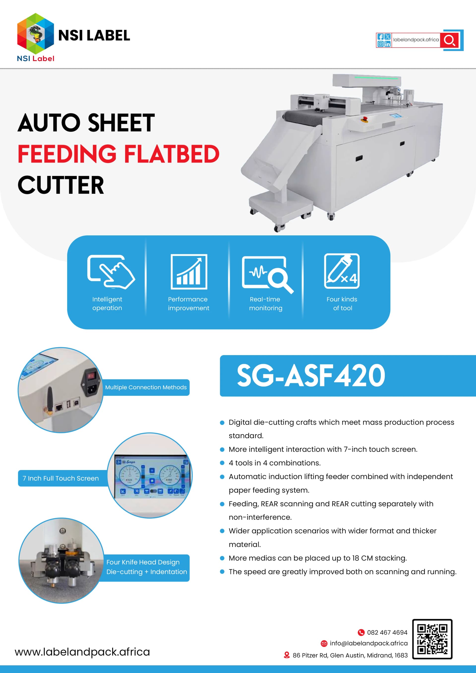 Product Flyer Design, NSI Label | Industrial Machinery | Awais Khadim
