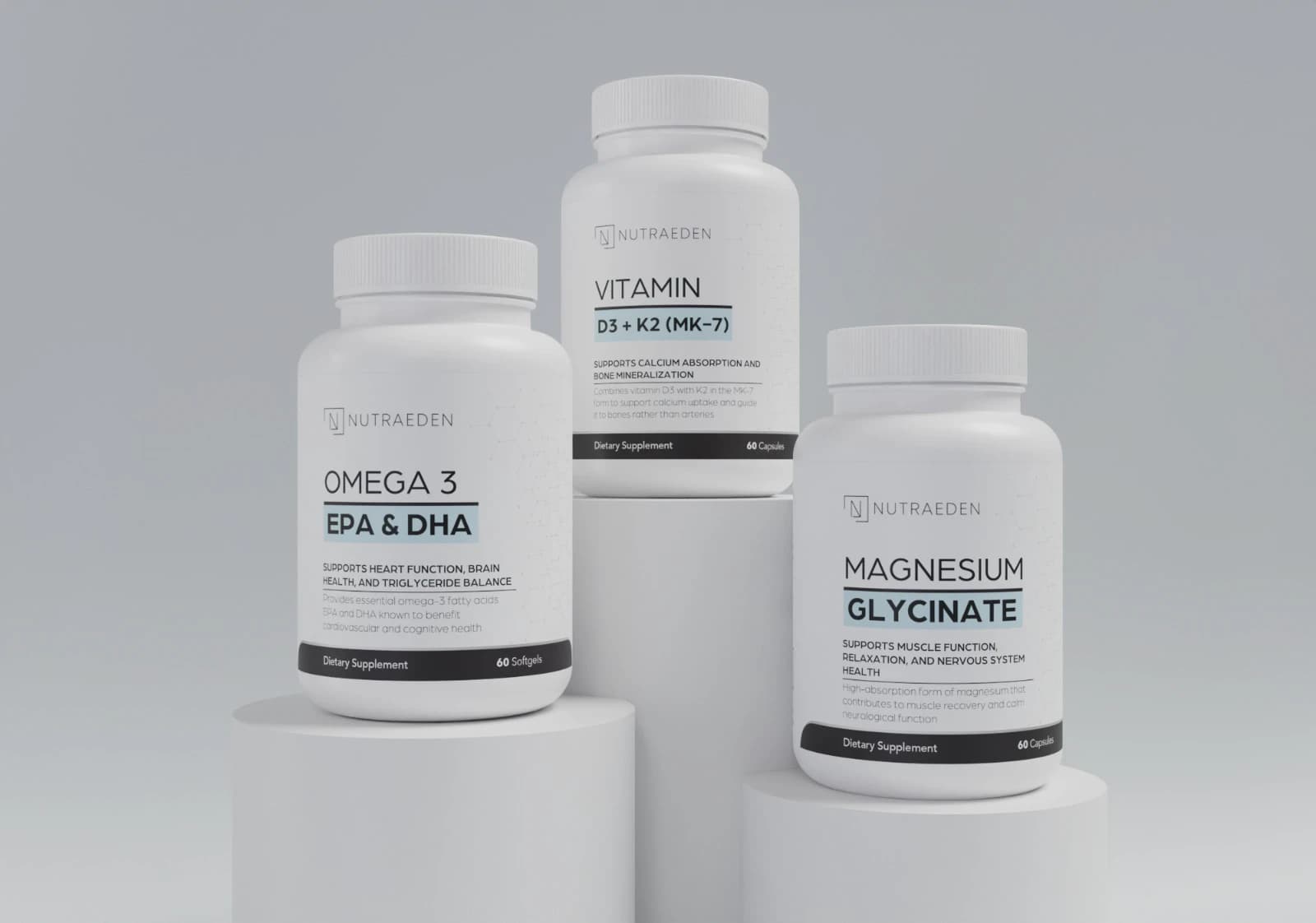 Supplement Packaging Design, Nutraeden | Health & Supplements | Awais Khadim