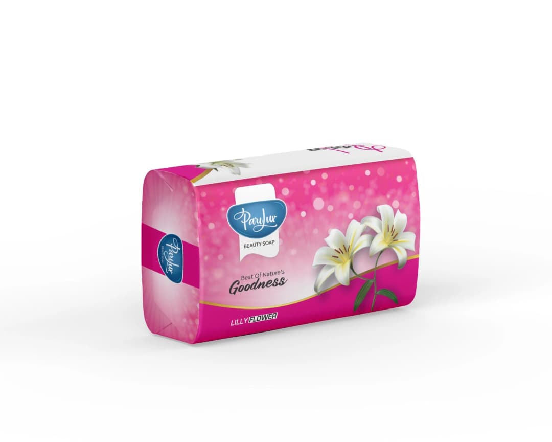 Parilux beauty soap packaging design
