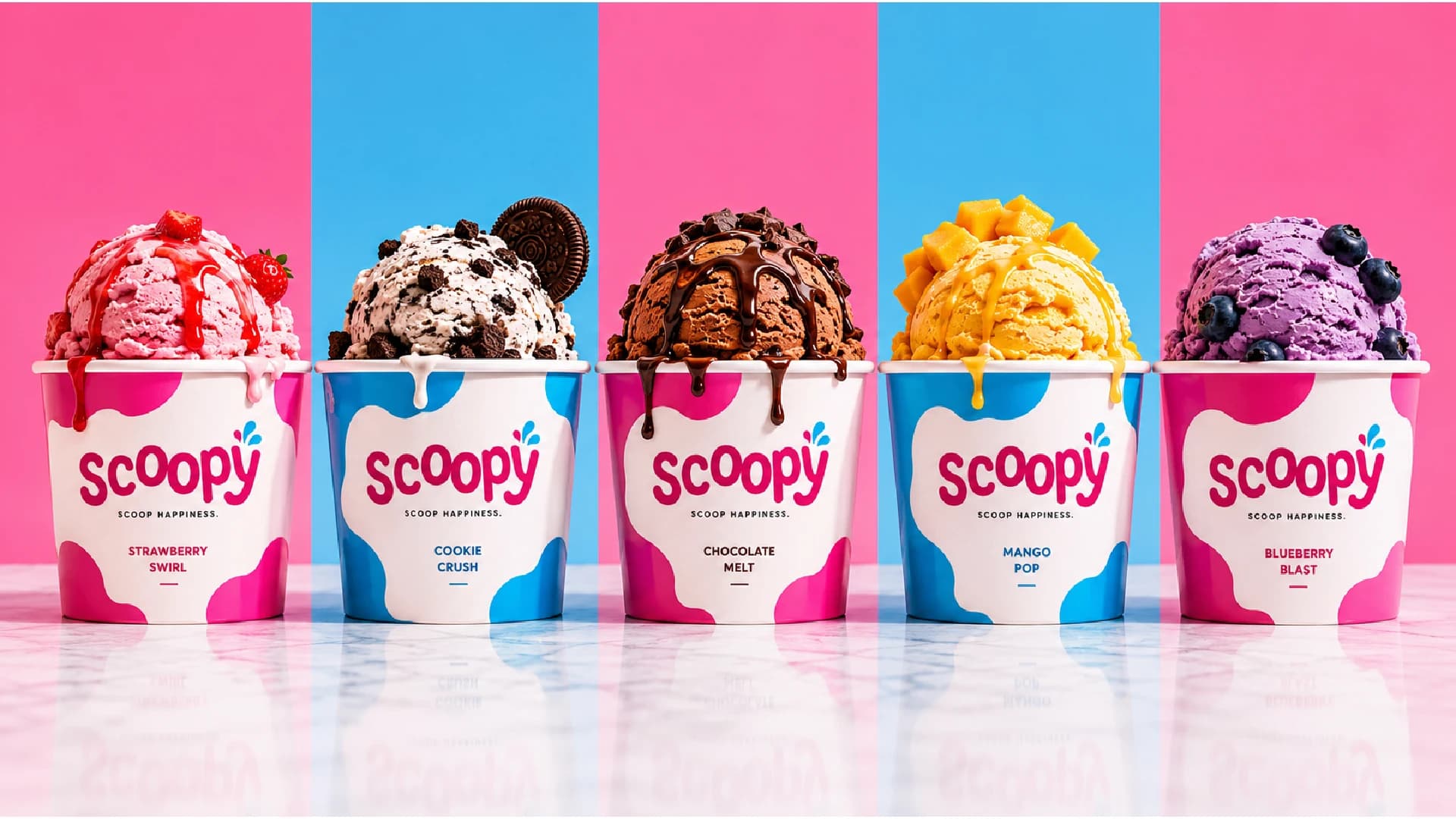 Ice Cream Packaging Design, Scoopy | Food & Beverage | Awais Khadim