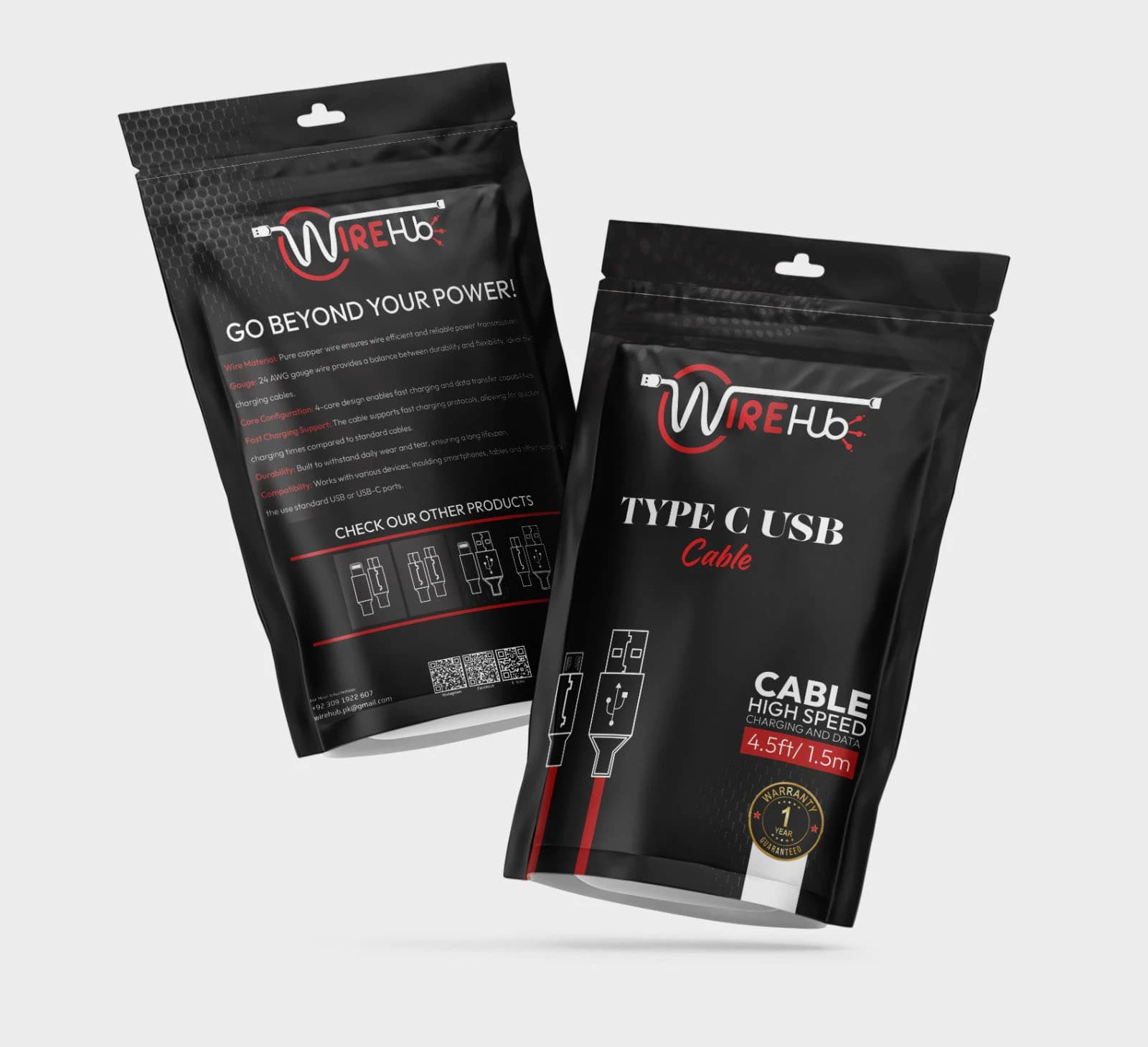 Product Packaging Design, WireHub | Consumer Electronics | Awais Khadim