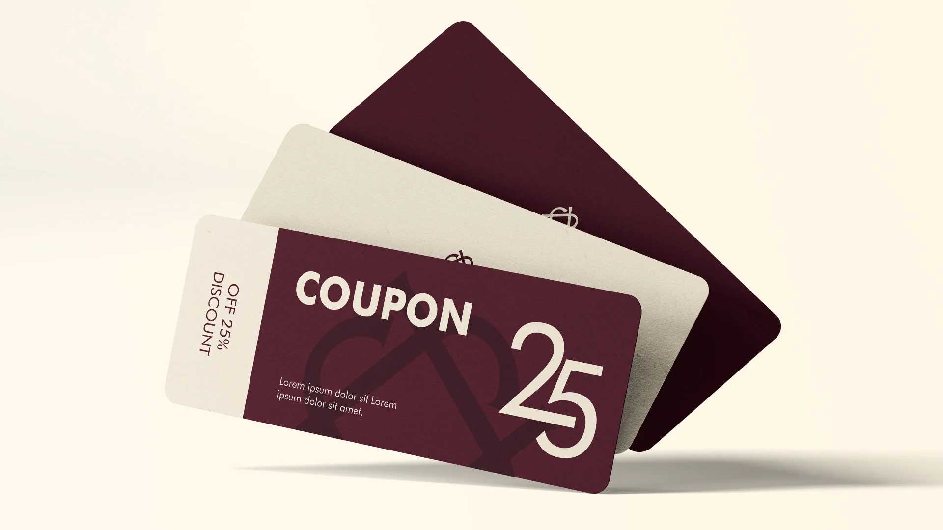 Jovana 25% off discount coupon design