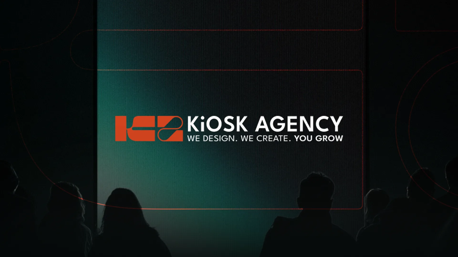 Kiosk Agency logo: We design. We create. You grow.
