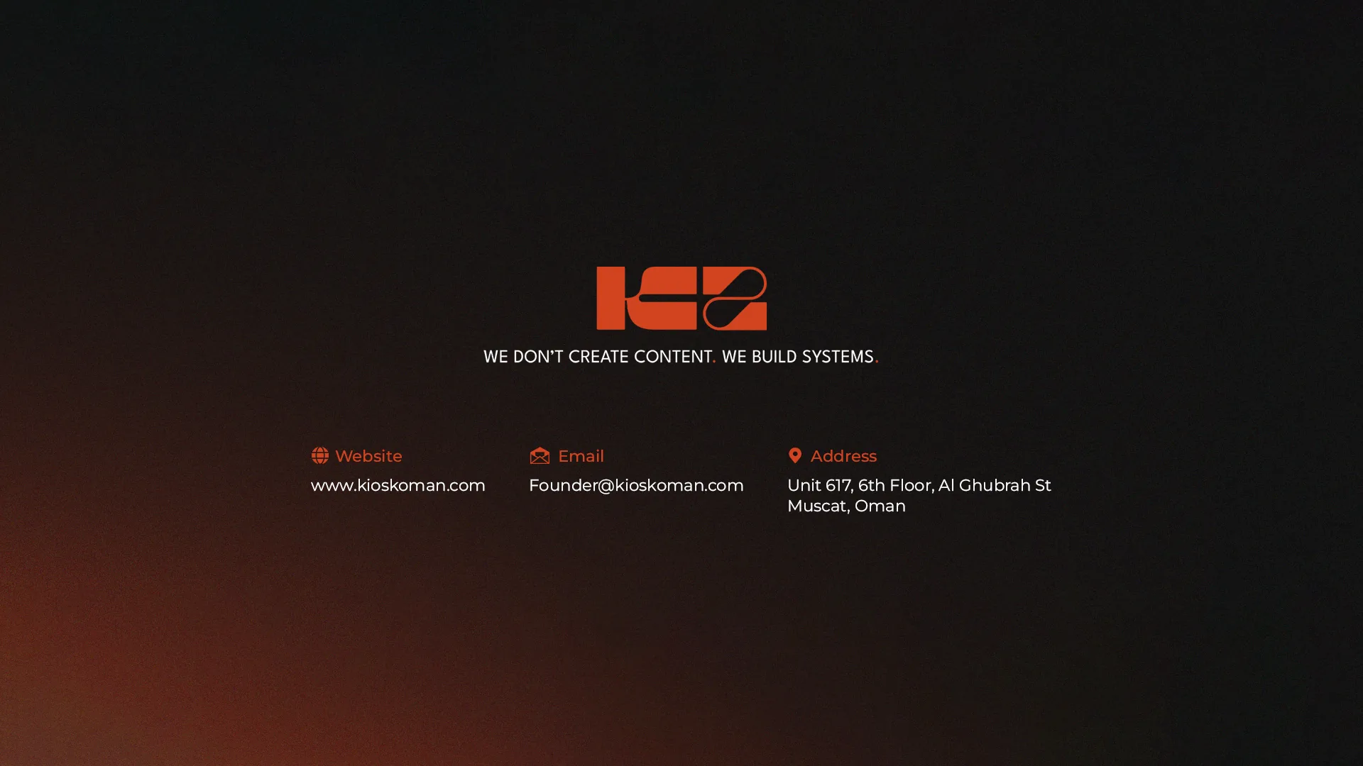 Kiosk Agency contact details