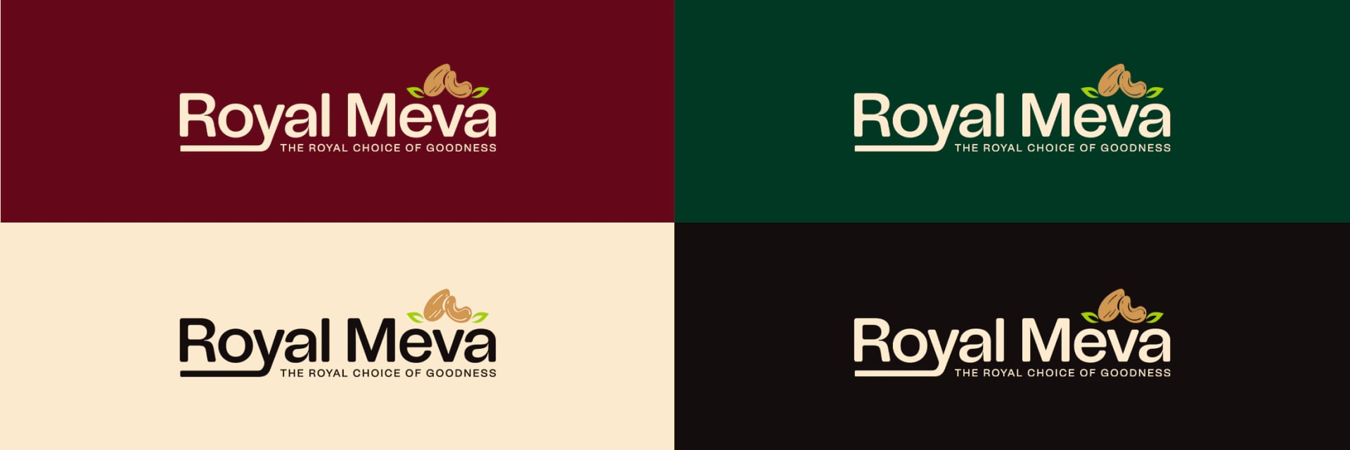 Royal Meva logo colour variations